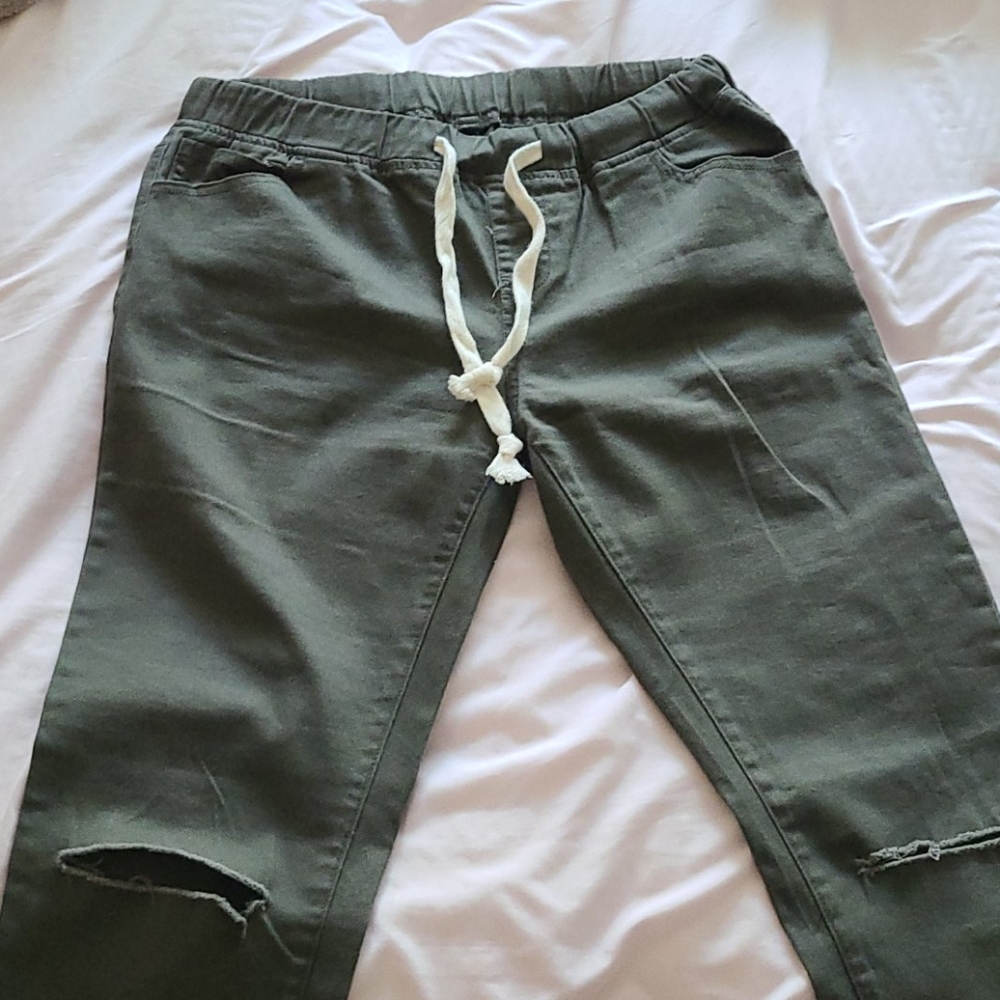 Army green pants